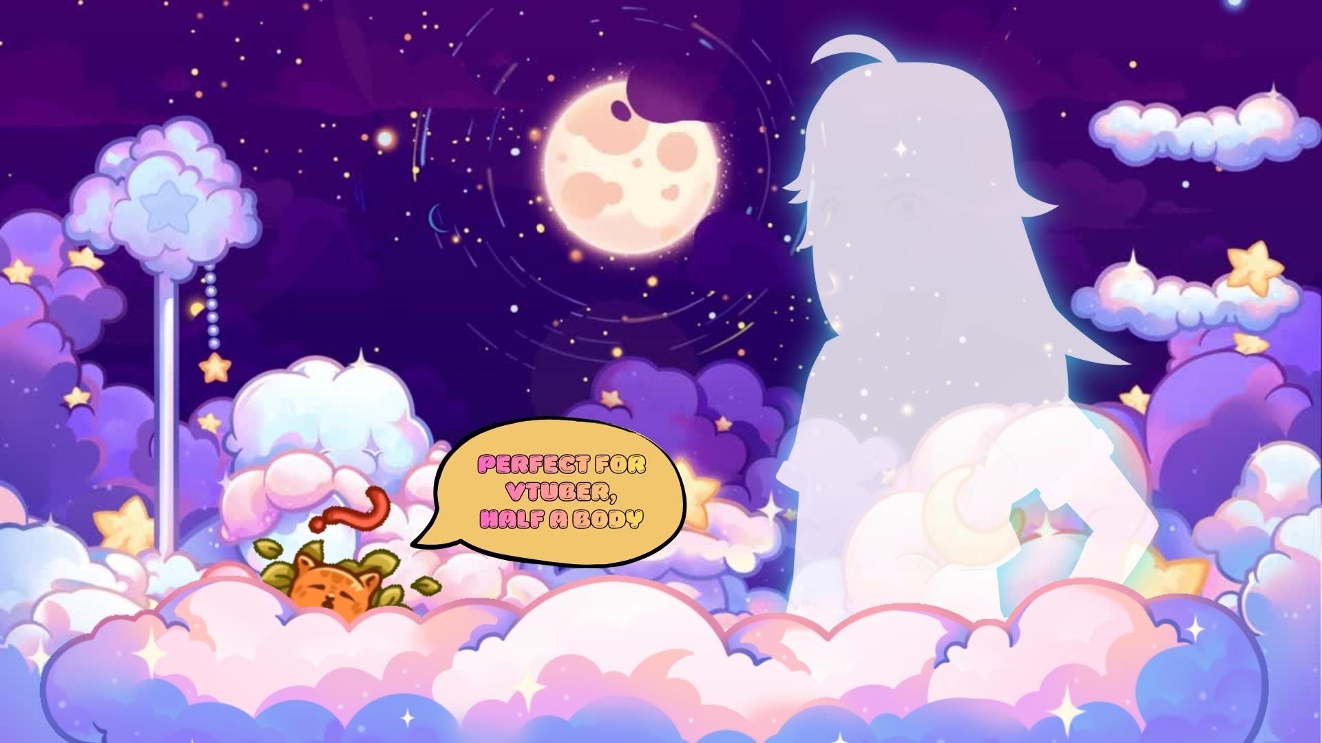 Animated background - Cozy Galaxy Room | For VTubers & Streamers