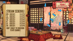 Animated Stream Schedule in Japanese Sakura Theme, Customizable Templates