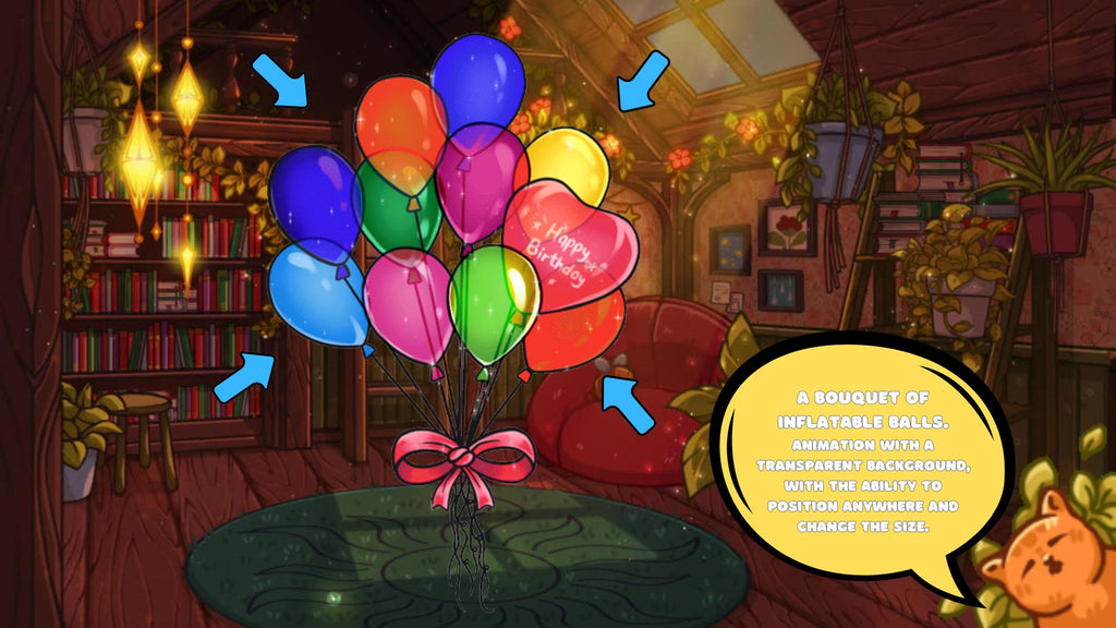 Animated Birthday Stream Decorations