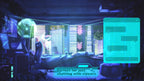 Animated background - CyberPunk Room | For VTubers & Streamers