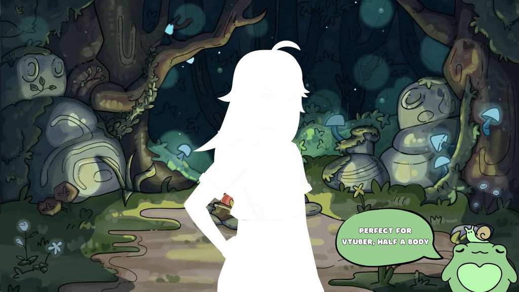 Animated background - campfire in the enchanted forest | For VTubers & Streamers