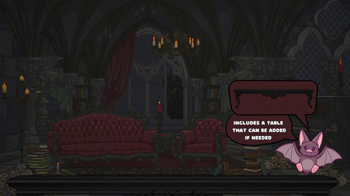 Animated background - Gothic Vampire Room | For VTubers & Streamers