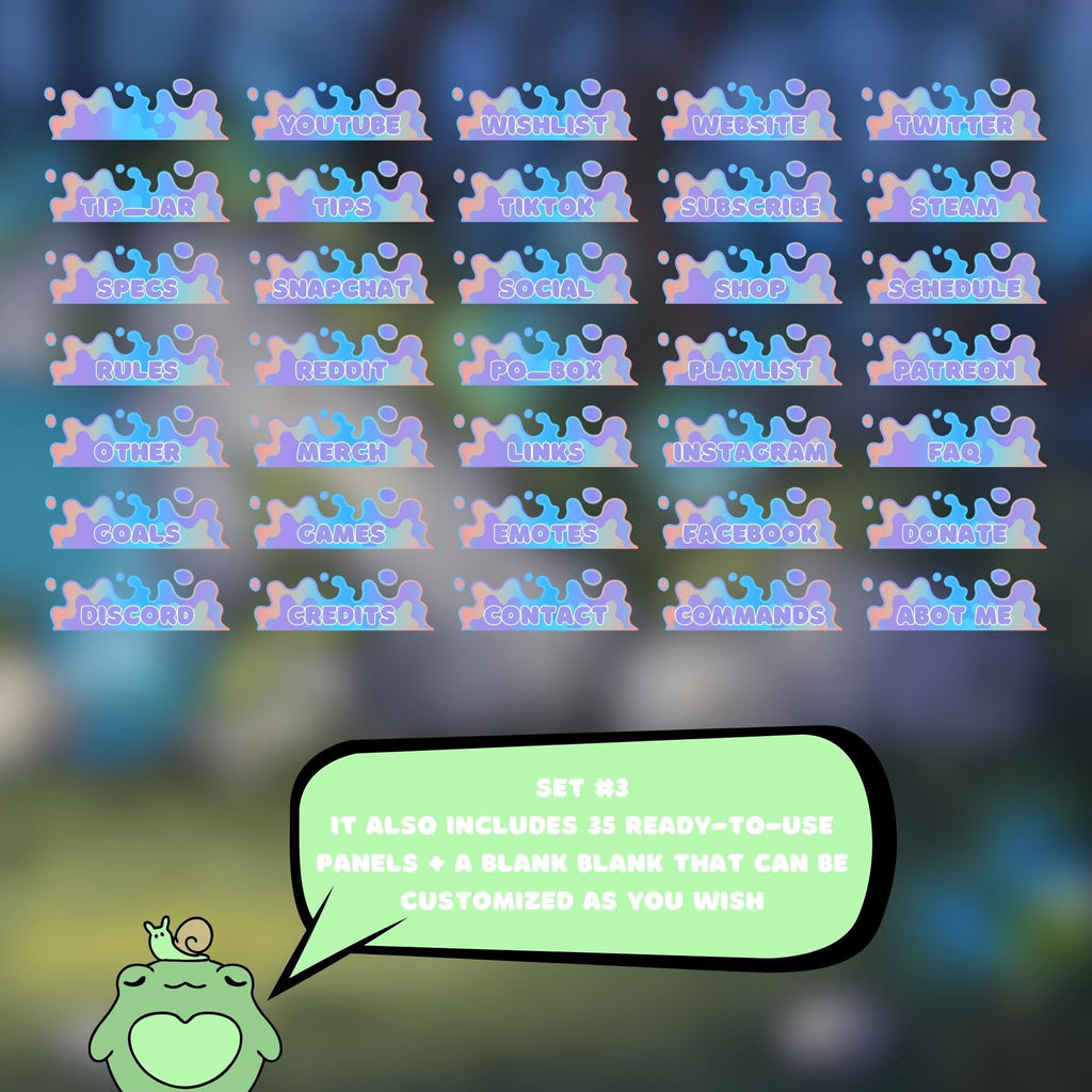 Twitch Panels & Banners – Enchanted Forest Theme | Custom Template