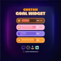 Customizable Twitch Goal Widget