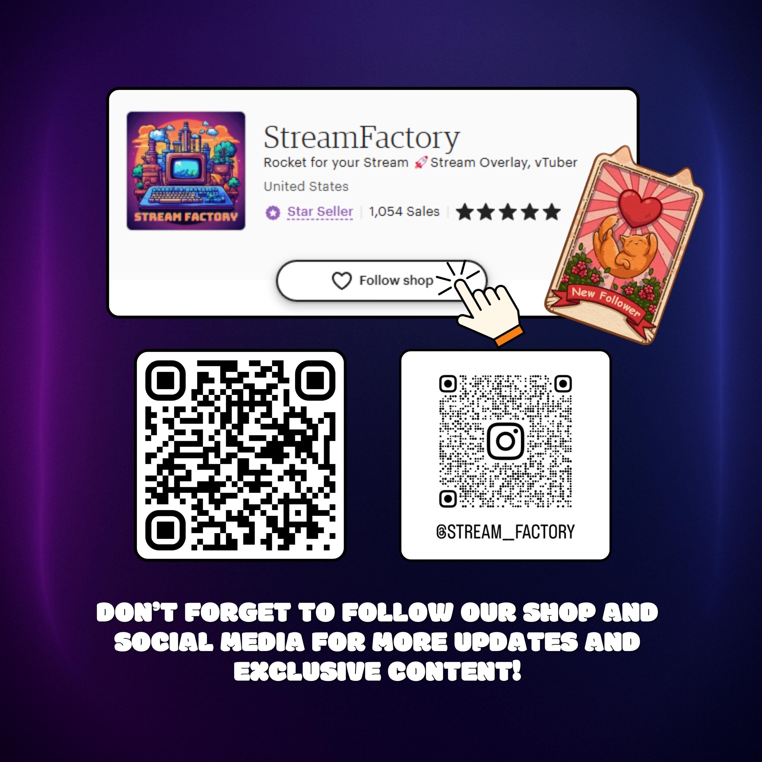 Webcam Overlay Widget 3-in-1: Frame + Goal Tracker + Twitch Alerts