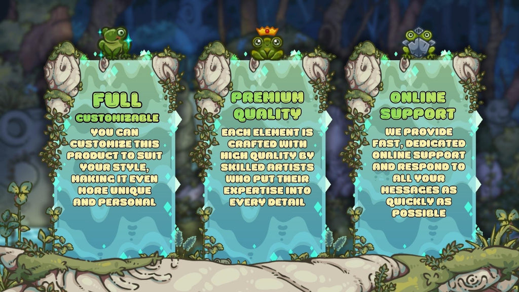 Animated Stream Screens in Enchanted Forest Theme