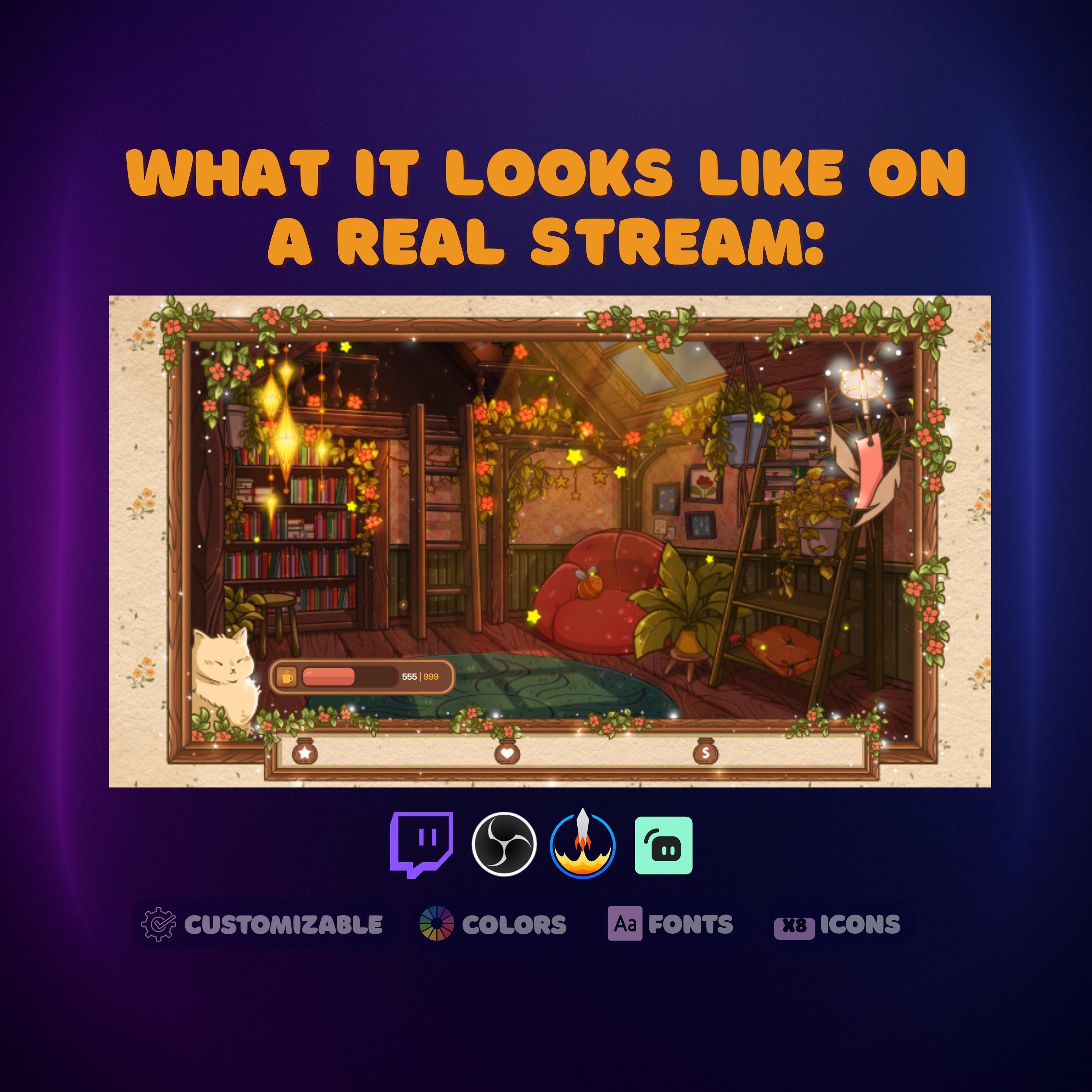 Customizable Twitch Goal Widget