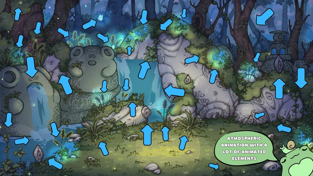 Animated background - Enchanted Forest | For VTubers & Streamers