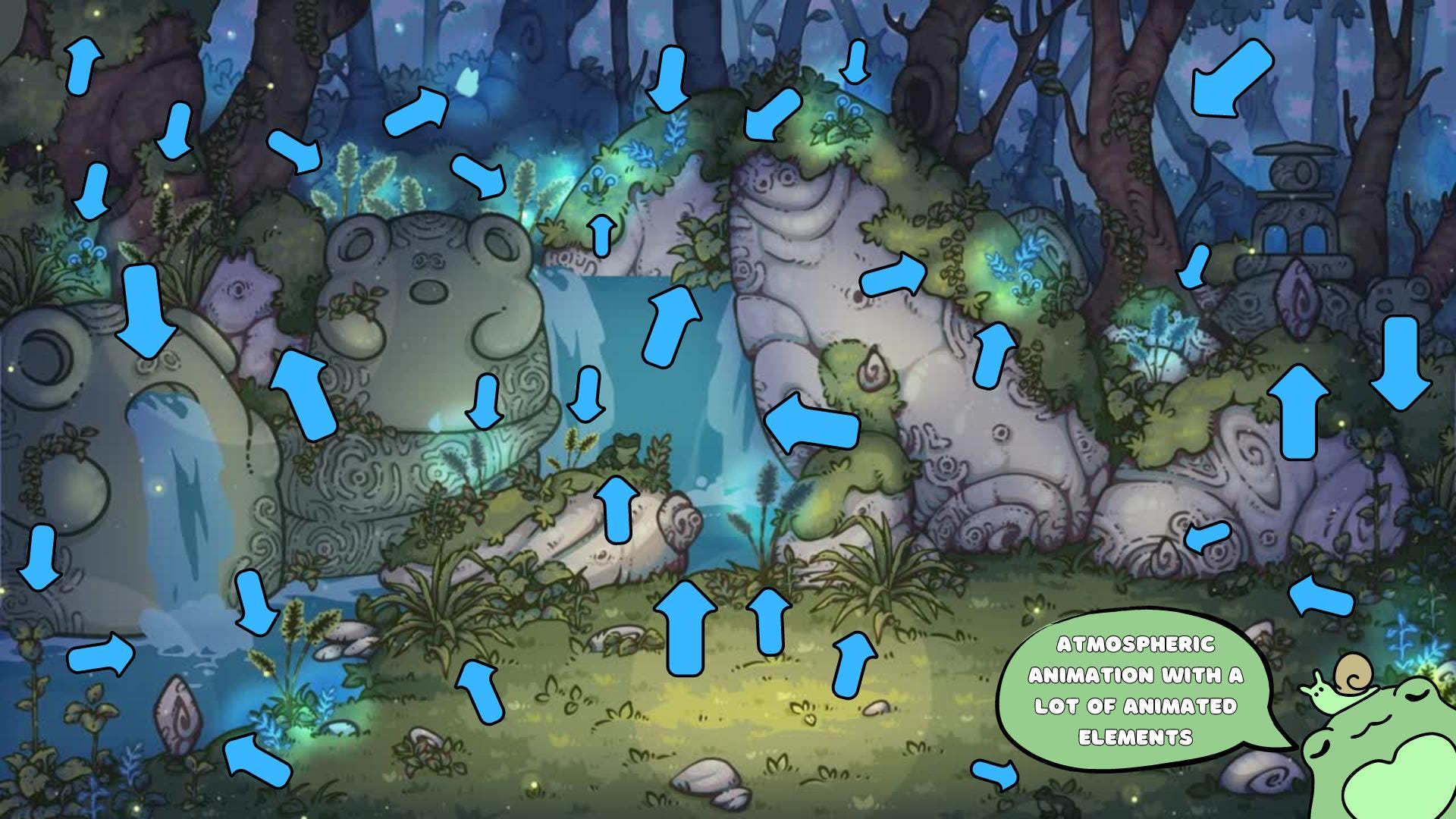 Animated background - Enchanted Forest | For VTubers & Streamers