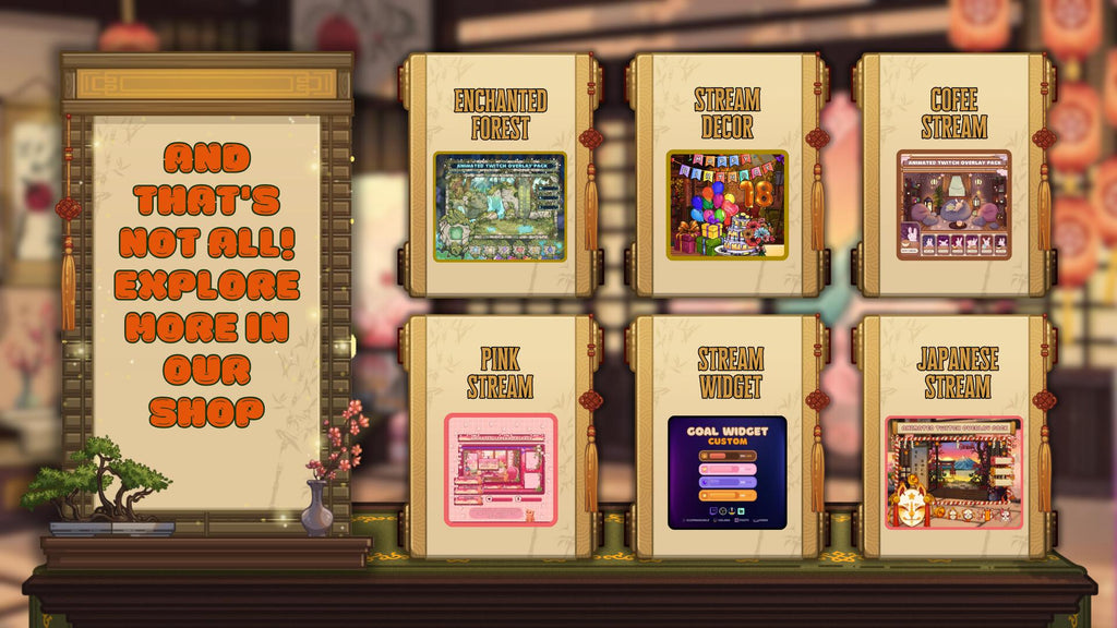 Animated Stream Overlay Boost Pack - Japanese Pink Sakura