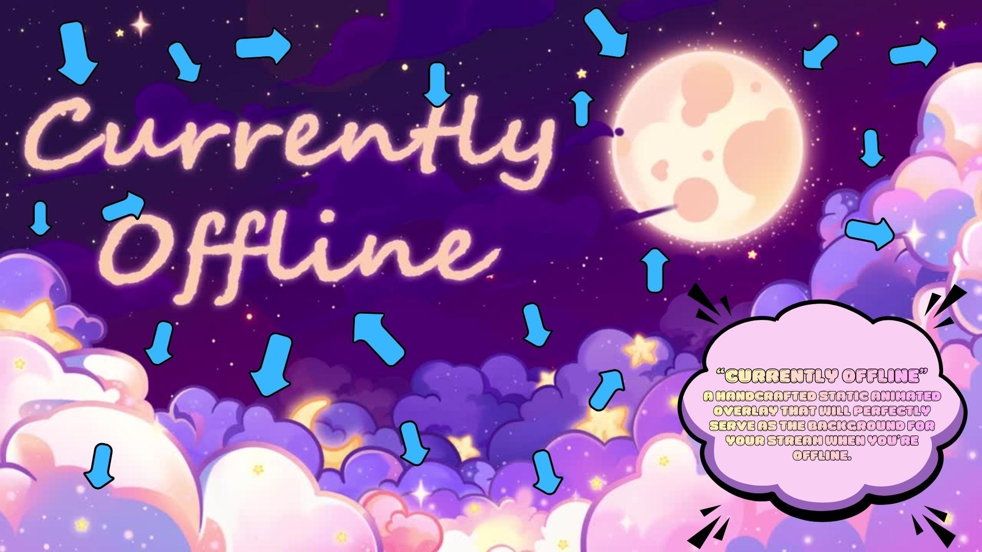 Animated Stream Screens in Cozy Galazy Room Theme