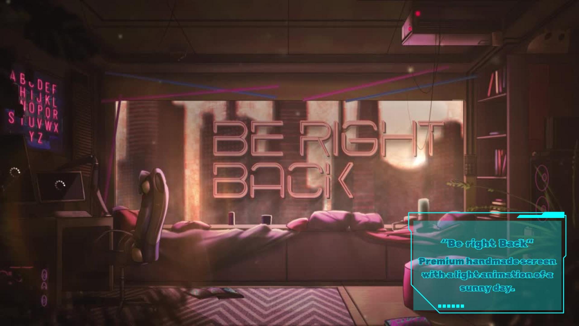Animated Stream Screens in CyberPunk Theme