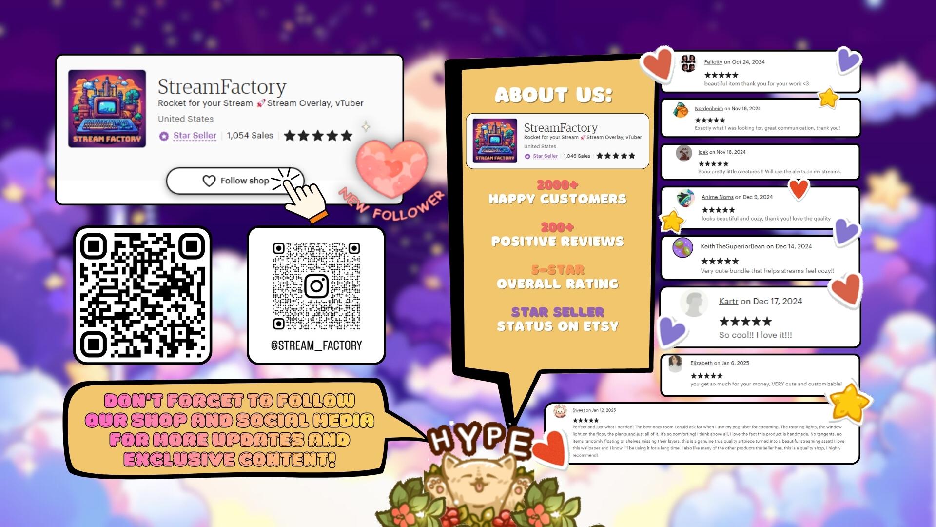 Animated Stream Screens in Cozy Galazy Room Theme
