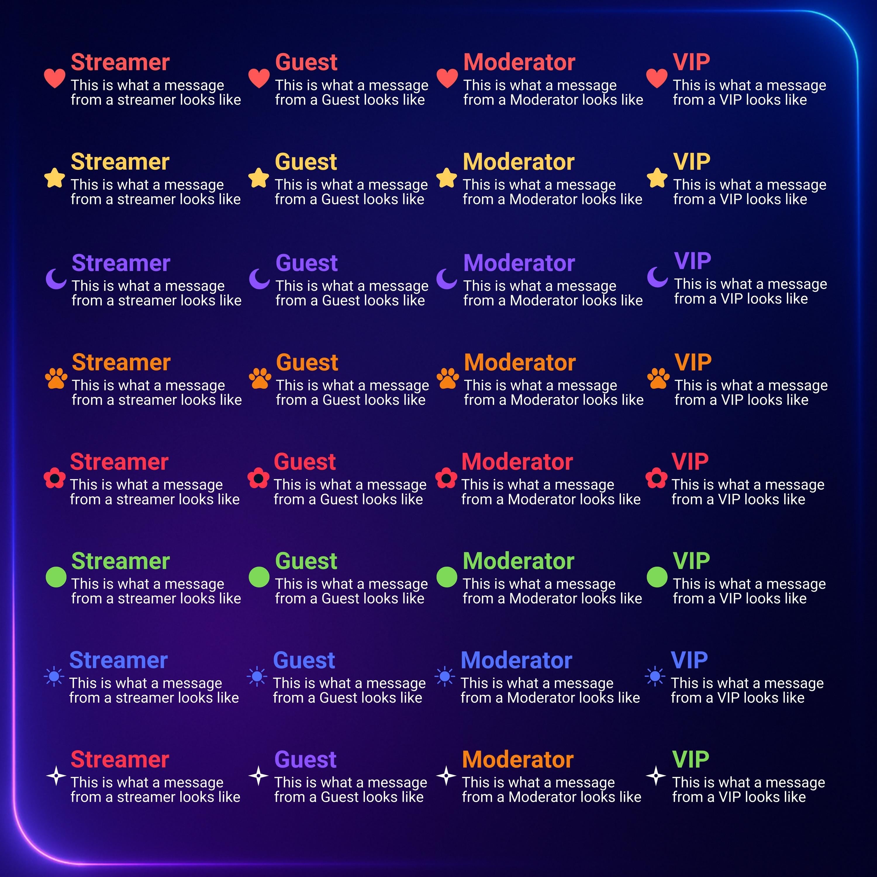 Stream Widget: Customizable Horizontal Twitch Chat