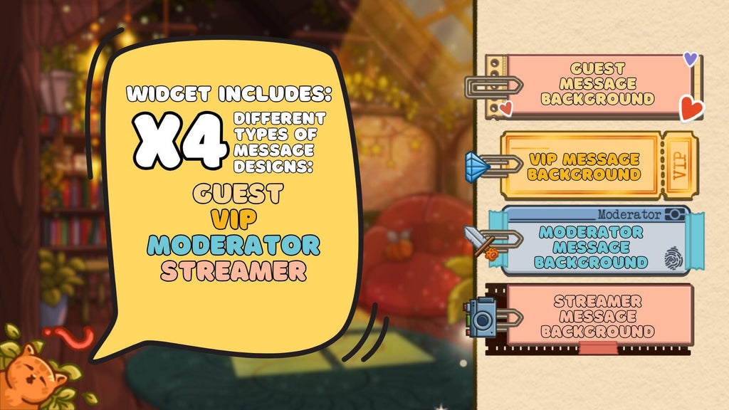 Twitch Chat Widget – Cute Typewriter