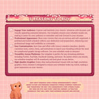 Animated Stream Schedule in Pink Lofi Theme, Customizable Templates