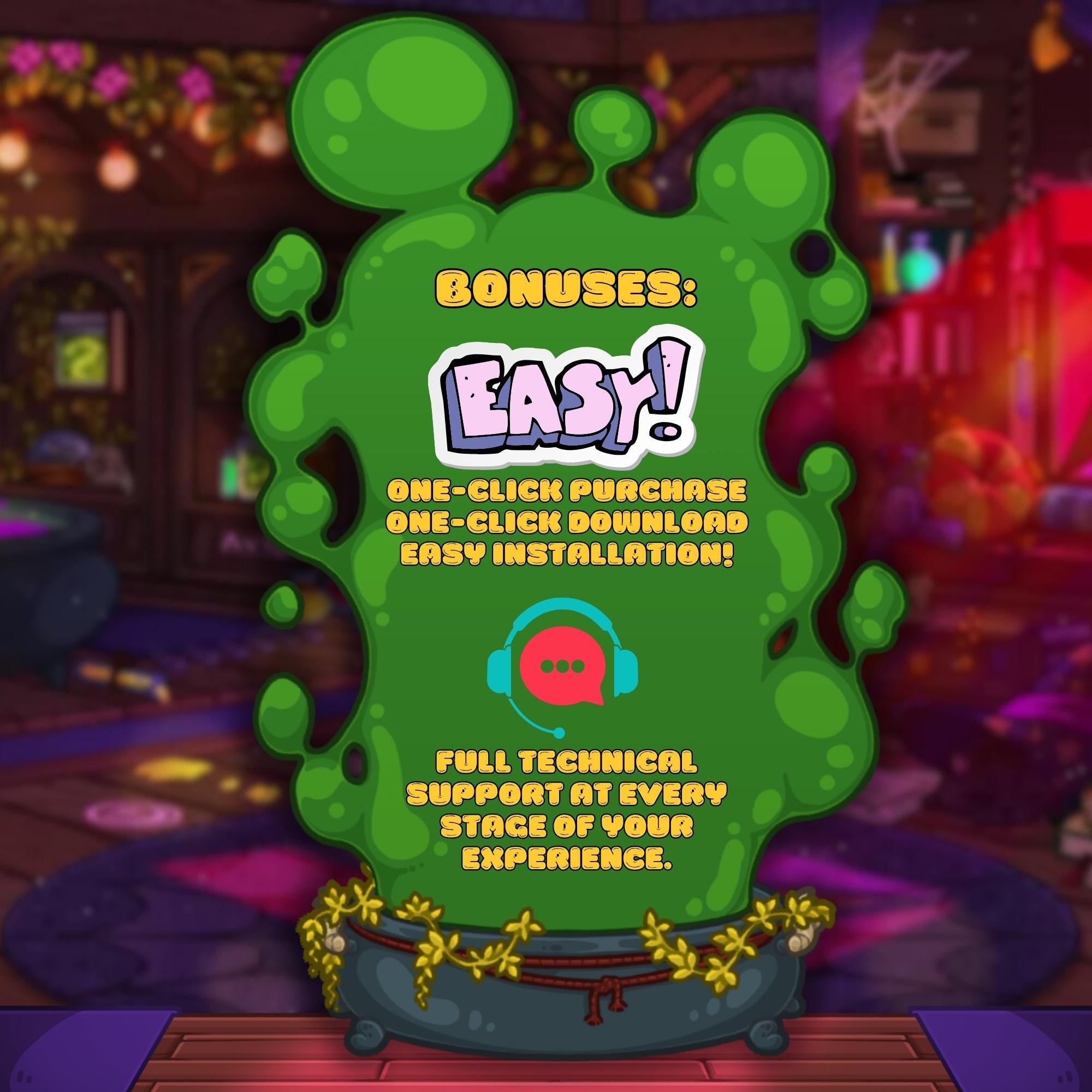 Twitch Panels & Banner Pack in Cozy Witch Style for Streamers & VTubers