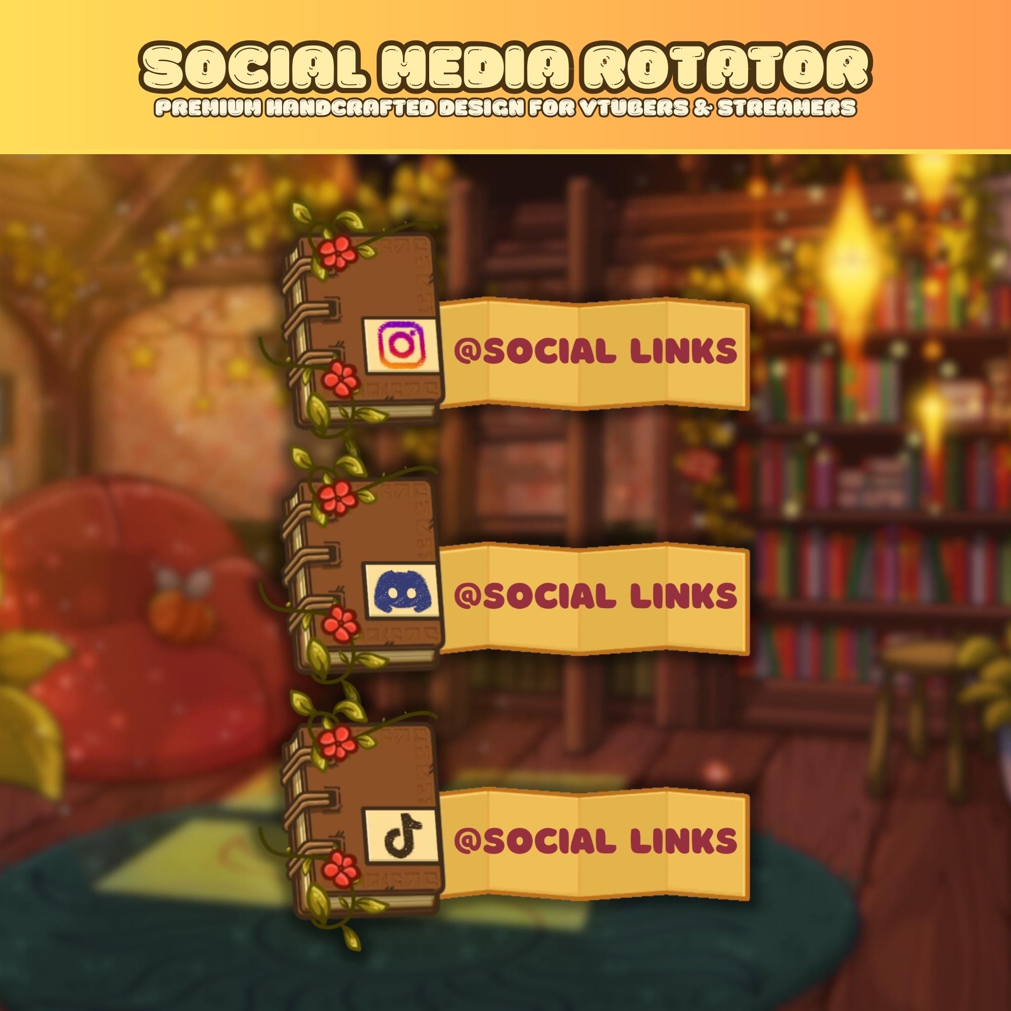 Animated Stream Widget - Social Media Rotator