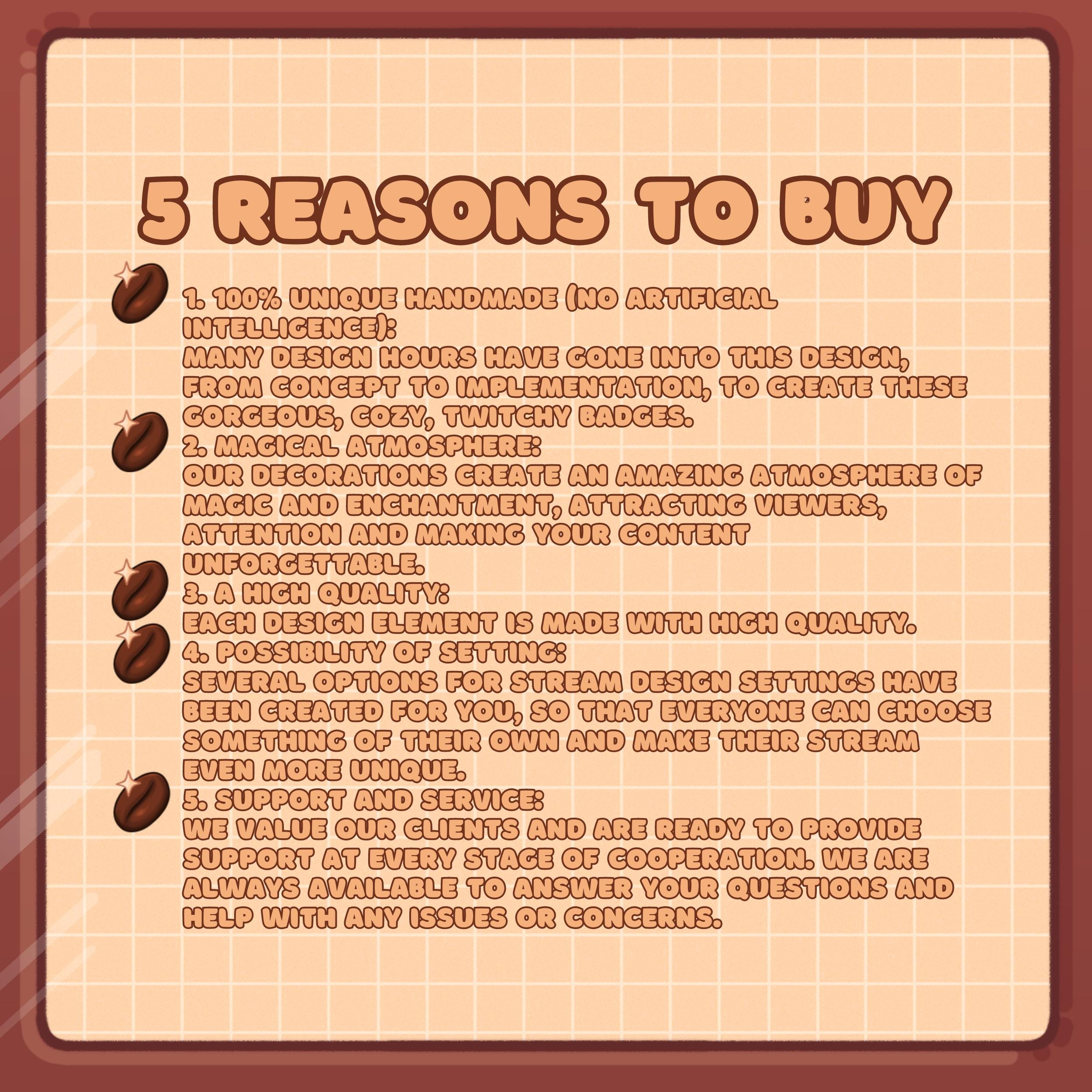 Twitch Panels Pack - Coffee