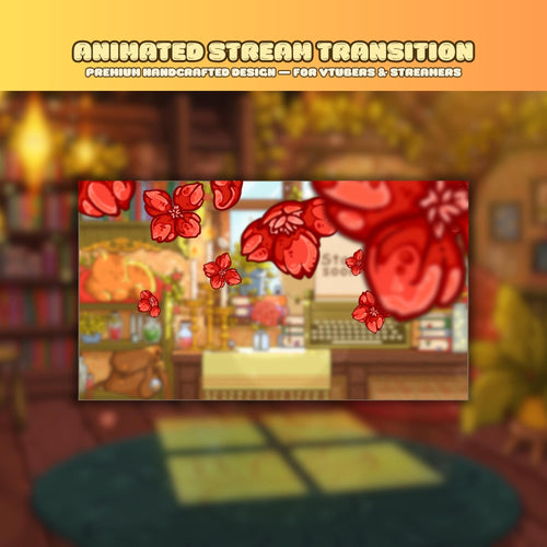 Beautiful Flowers Animated Stream Transition — stinger transition preview