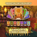 Animated Twitch Alerts Pack - Cozy Cats Tarot Cards