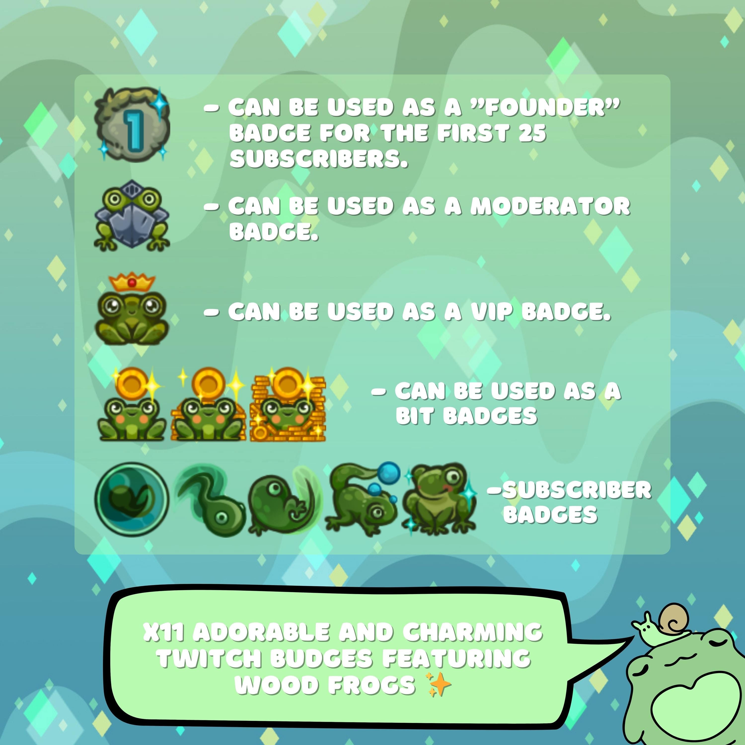 Twitch Badges: Cute Frog