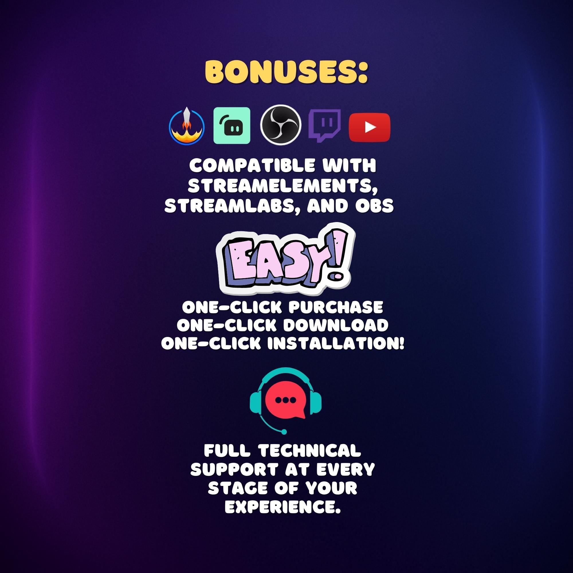 Animated Stream Decoration & Widget: Floating Animated Overlay