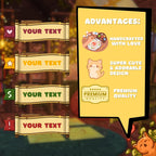 Twitch Reminder Widget: Cozy Stream Theme Pop Up Widget