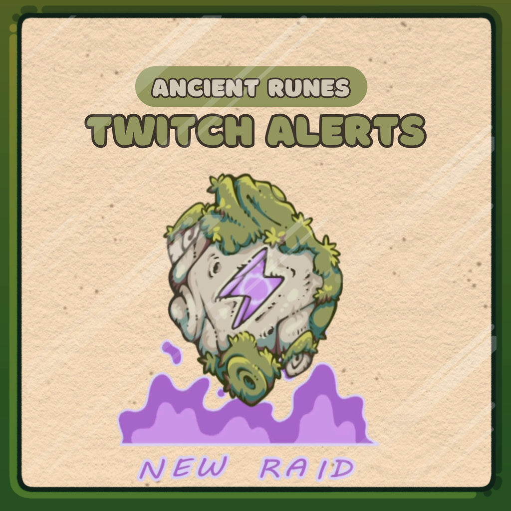 Animated Stream Alerts Pack in Magic Runes Theme