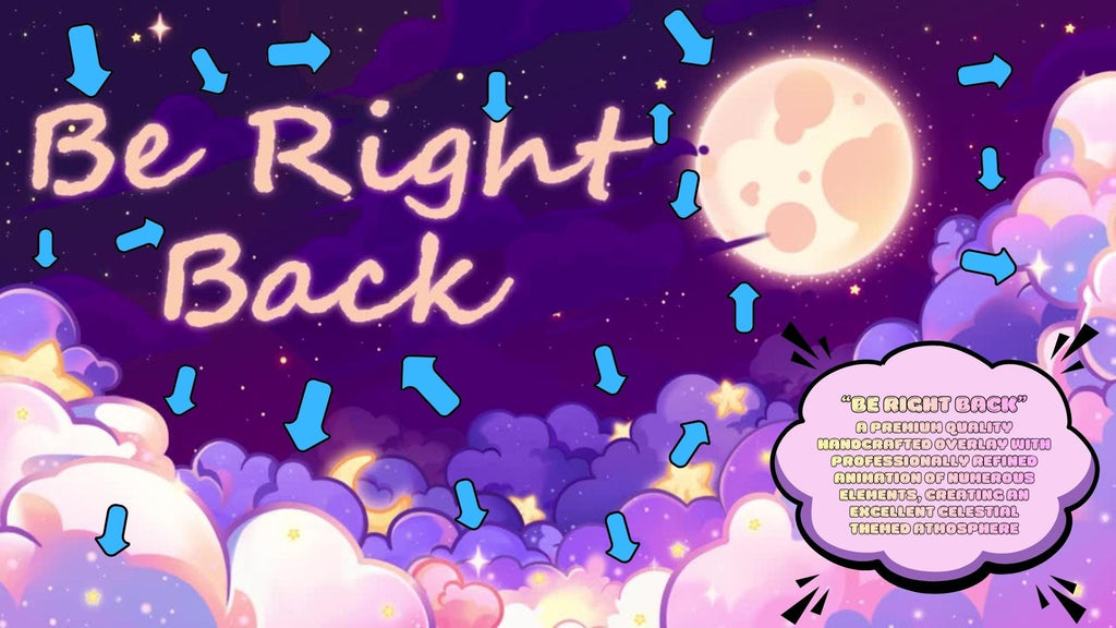 Animated Stream Screens in Cozy Galazy Room Theme