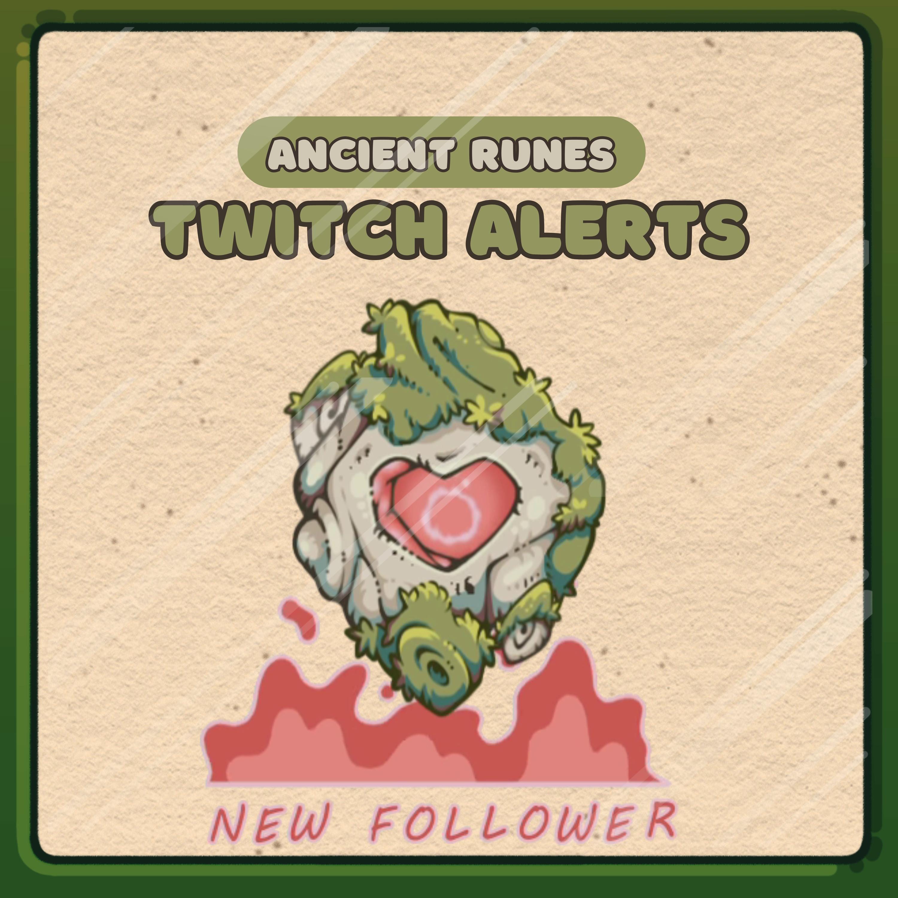 Animated Stream Alerts Pack in Magic Runes Theme