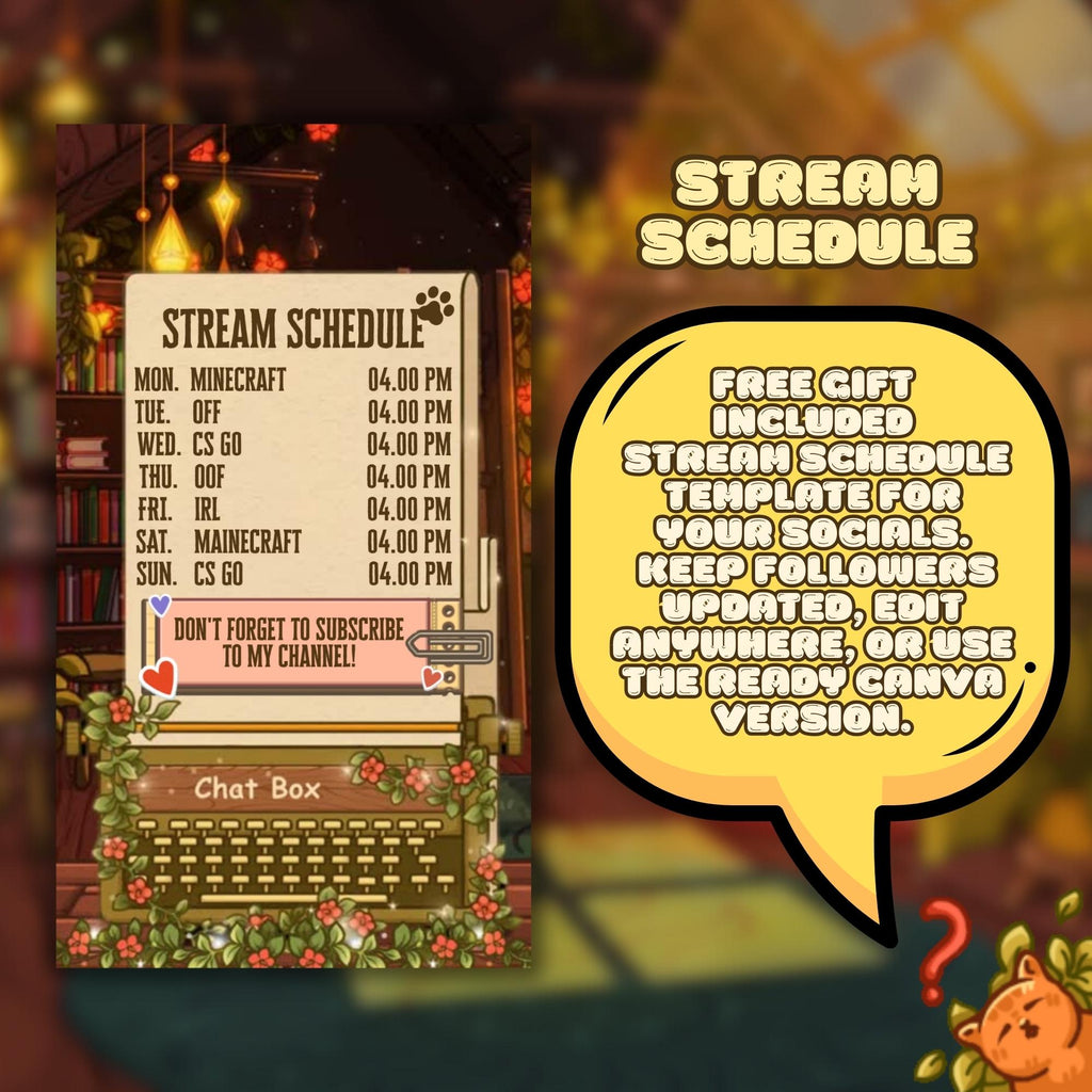 Vertical Stream Overlays – Cozy Cats Starter Pack for TikTok & YouTube