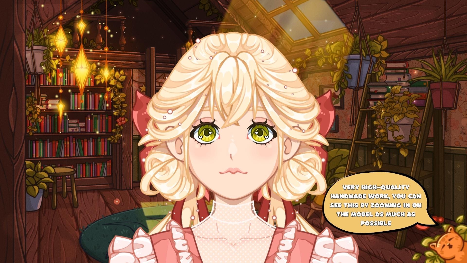 Live2d model: Cute girl - Vtuber Model FULLY RIGGED - Ready to use!