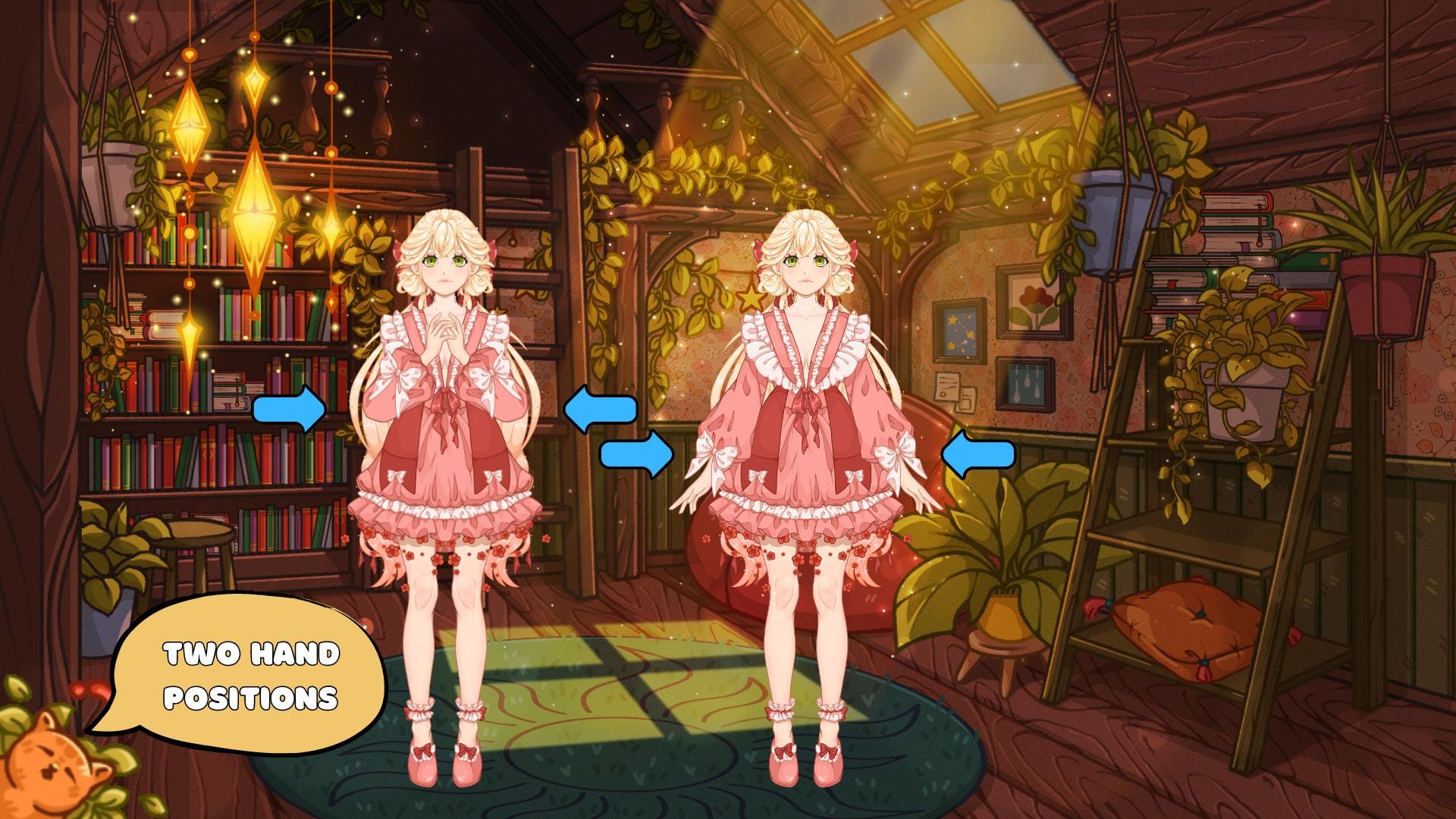 Live2d model: Cute girl - Vtuber Model FULLY RIGGED - Ready to use!