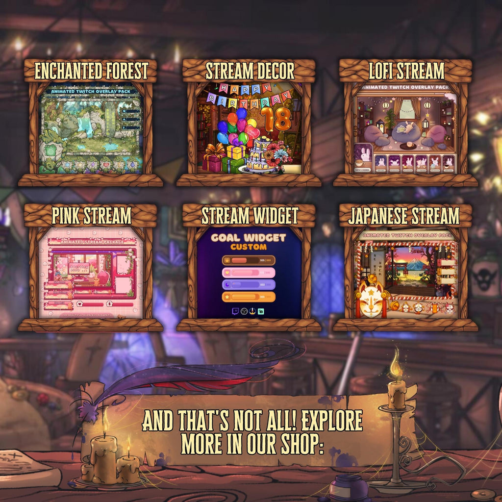 Animated Stream Transition – Fantasy Medieval Tavern Door