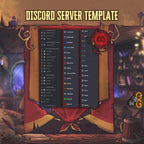 Medieval Fantasy Tavern Discord Server Template – Cute Gaming & Roleplay Setup