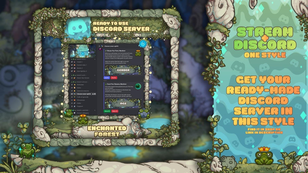 Animated Twitch Overlay Pack - Enchanted Forest