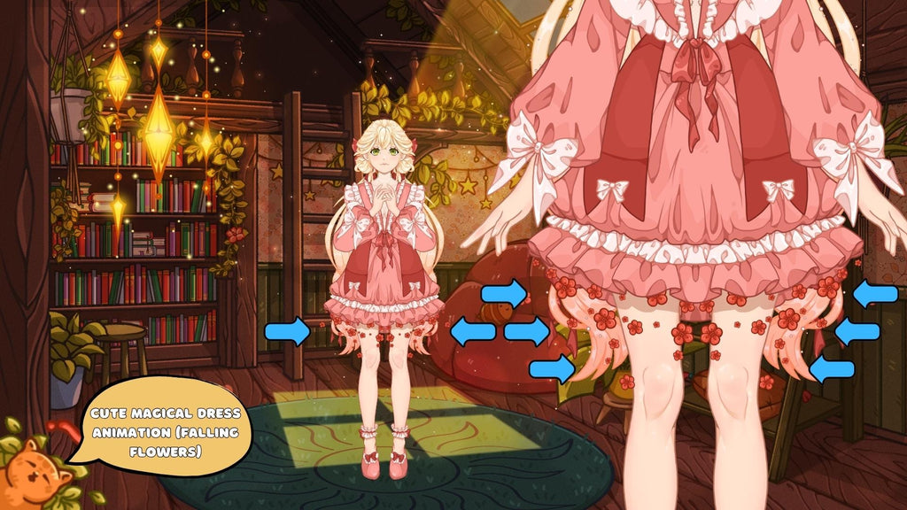 Live2d model: Cute girl - Vtuber Model FULLY RIGGED - Ready to use!